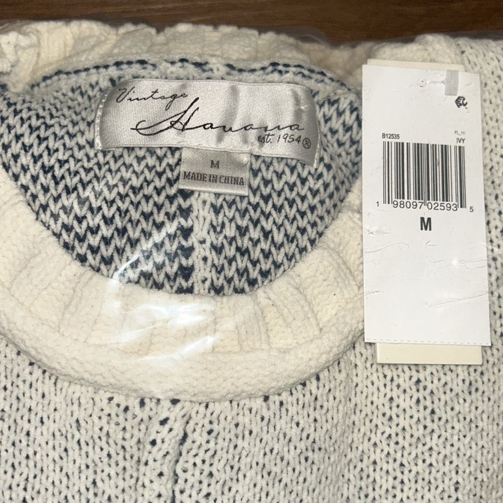 Vintage Havana Oversized Knit Star Sweater NWT - Picture 4 of 7